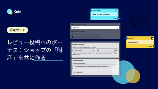 レビュー投稿へのボーナス：ショップの「財産」を共に作る