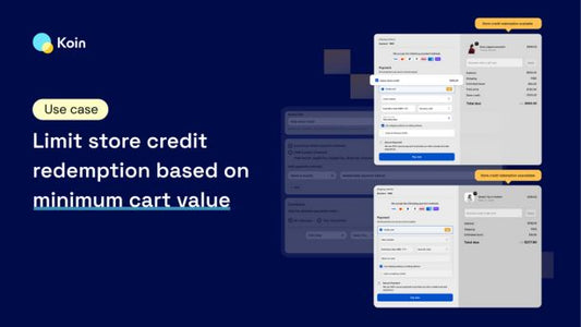 Limit store credit redemption based on minimum cart value