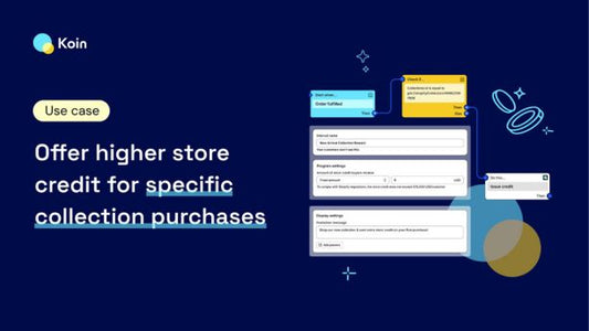 Offer higher store credit for specific collection purchases